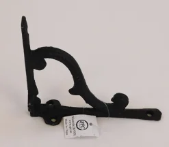 Black Iron Filigree Corner Shelf Bracket