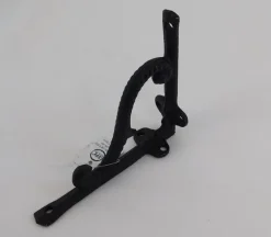 Black Iron Filigree Corner Shelf Bracket