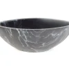 Black Marble Oval Pot