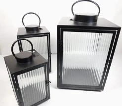 Black Metal Lantern – Large