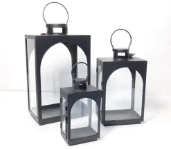 Black Metal Lantern – Large