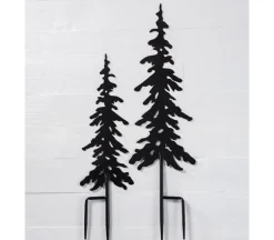 Black Metal Tree Garden Spike – Large