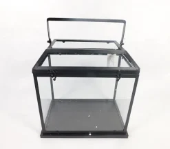 Black Square Metal Lantern – Large