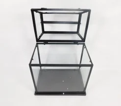 Black Square Metal Lantern – Large