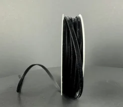 Black Vintage Velvet Ribbon – 1/8-inch