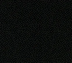Black with Gold Metallic Pin Dots