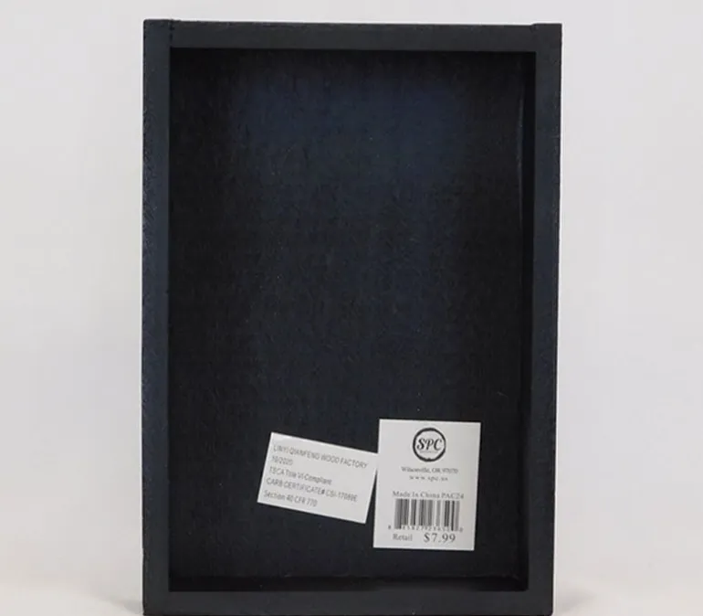 Black Wood Shadow Box – Small – Rectangle