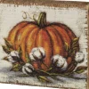 Block Sign – Orange Pumpkin
