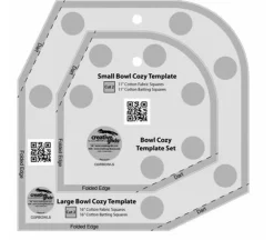 Bloc Loc Half Square Acrylic Triangle Ruler – 6.5″ x 6.5″