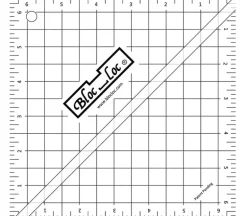 Bloc Loc Half Square Acrylic Triangle Ruler – 6.5″ x 6.5″