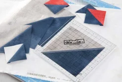 Bloc Loc Half Square Acrylic Triangle Ruler – 6.5″ x 6.5″