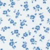 Blueprint Grace Small Floral Harbor Blue on White