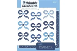 Blueprint Grace Small Floral Harbor Blue on White