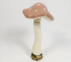 Blush Pink Felt Mushroom Decor