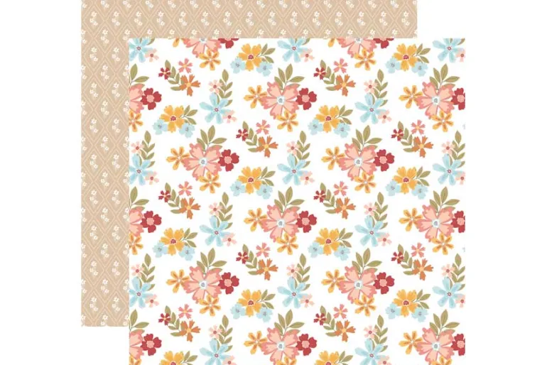 Bookish: Favorite Book Floral 12×12 Patterned Paper