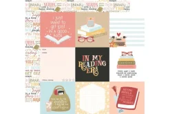 Bookish: Stacked Shelves 12×12 Patterned Paper