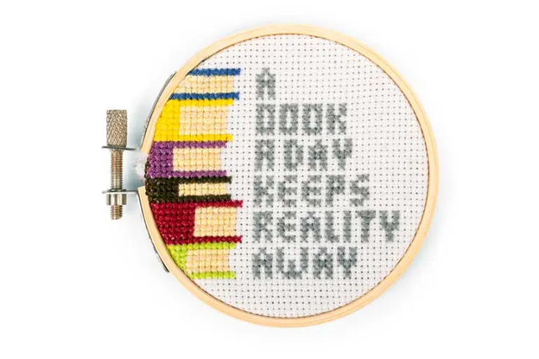 Books Mini Cross Stitch Kit