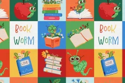 Bookworm Blocks Multicolor Primary