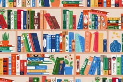 Bookworm Book Shelves Multicolor