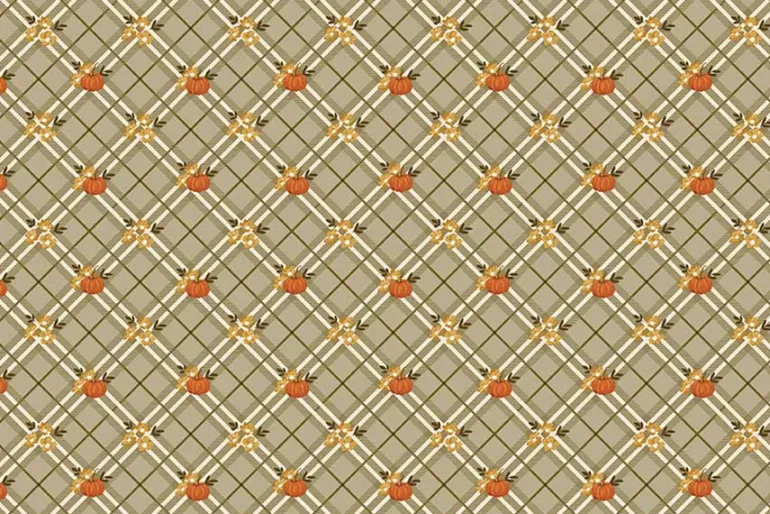 Bountiful Plaid in Autumn Orange