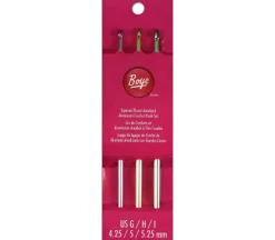 Boye Crochet Hook – 6-inch Aluminum Set – Size G – H – I