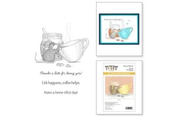 Brew-tiful Day Cling Rubber Stamps