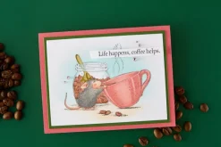 Brew-tiful Day Cling Rubber Stamps