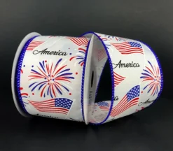 Bright Dupioni Stripes Ribbon – 1.5-inch