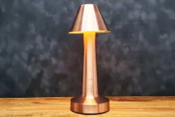 8″ Bright Gold Lamp with Touch Control