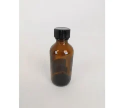 Brown Glass Vial with Screw On Lid – Large