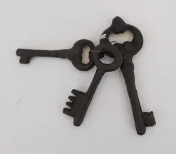 Brown Iron Skeleton Keys – 3 Assorted Styles