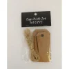 Brown Tags with Jute – 12 Piece