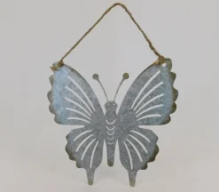 Brushed Metal Butterflies – 11-Piece Wall Art