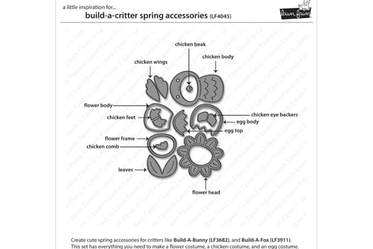 Build-A-Critter Spring Accessories Dies