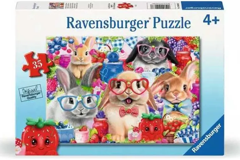 Bunnies and Berries – 35 XL Piece Puzzle