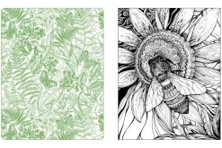 Butterflies, Bees & Dragonflies Coloring Book