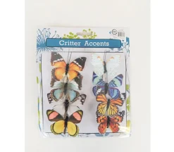 Butterflies with clips – 8 Piece