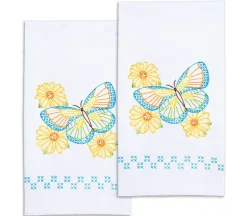 Butterfly Decorative Hand Towel Pair 320-967