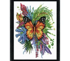 Butterfly 5-inch x 7-inch Cross Stitch Kit #3457