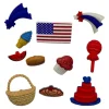 Buttons Galore Button Basics Patriotic Mix