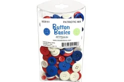 Buttons Galore Button Basics Patriotic Mix