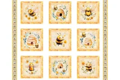 Buzz Buzz Buzz Bees and Hives Picture Patch 36-inch by 42-inch