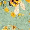 Buzz Buzz Buzz Honeycomb in Maize Yellow Tonal