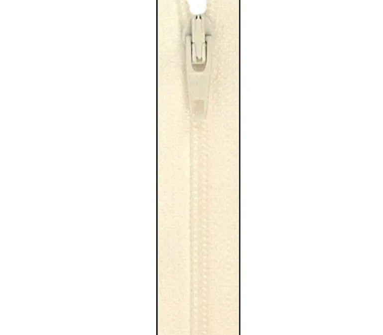 ByAnnie Zippers by the Yard Ivory #ZIPYD-102