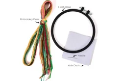 Calming Bird Cross Stitch Kit with 6-inch Hoop