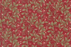 Candlelight Christmas Flurries on Crimson