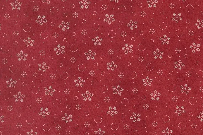 Candlelight Christmas Flurries on Crimson