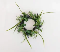 Candle Ring – Lavendar Grass and Ivy – 4-inch