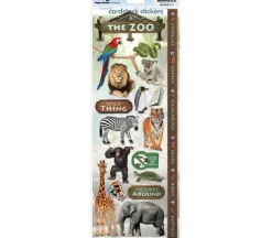 Cardstock Sticker – Zoo