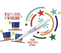 Carioca Magic Color Change Felt Tip Pen Set – 10 Piece